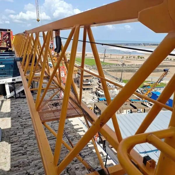 2021 Year Used Flat Head Tower Crane 6013 XCMG Old Tower Crane Yellow Colour