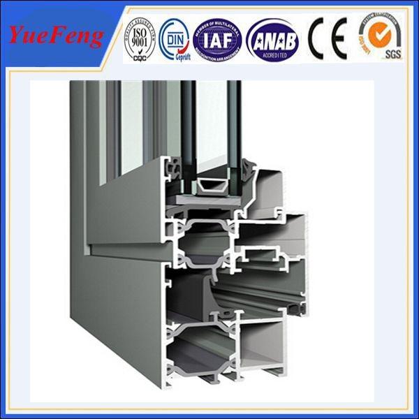 New! 80 styles wooden aluminum doors for external profile, aluminium sliding door profile