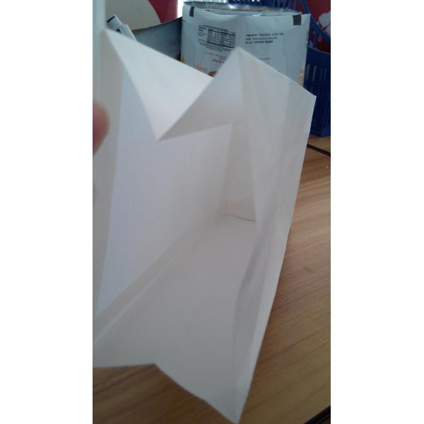 Мешок бумаги Kraft квадратной нижней связи олова Ziplock белый упаковывая для кофе/легкой закускы