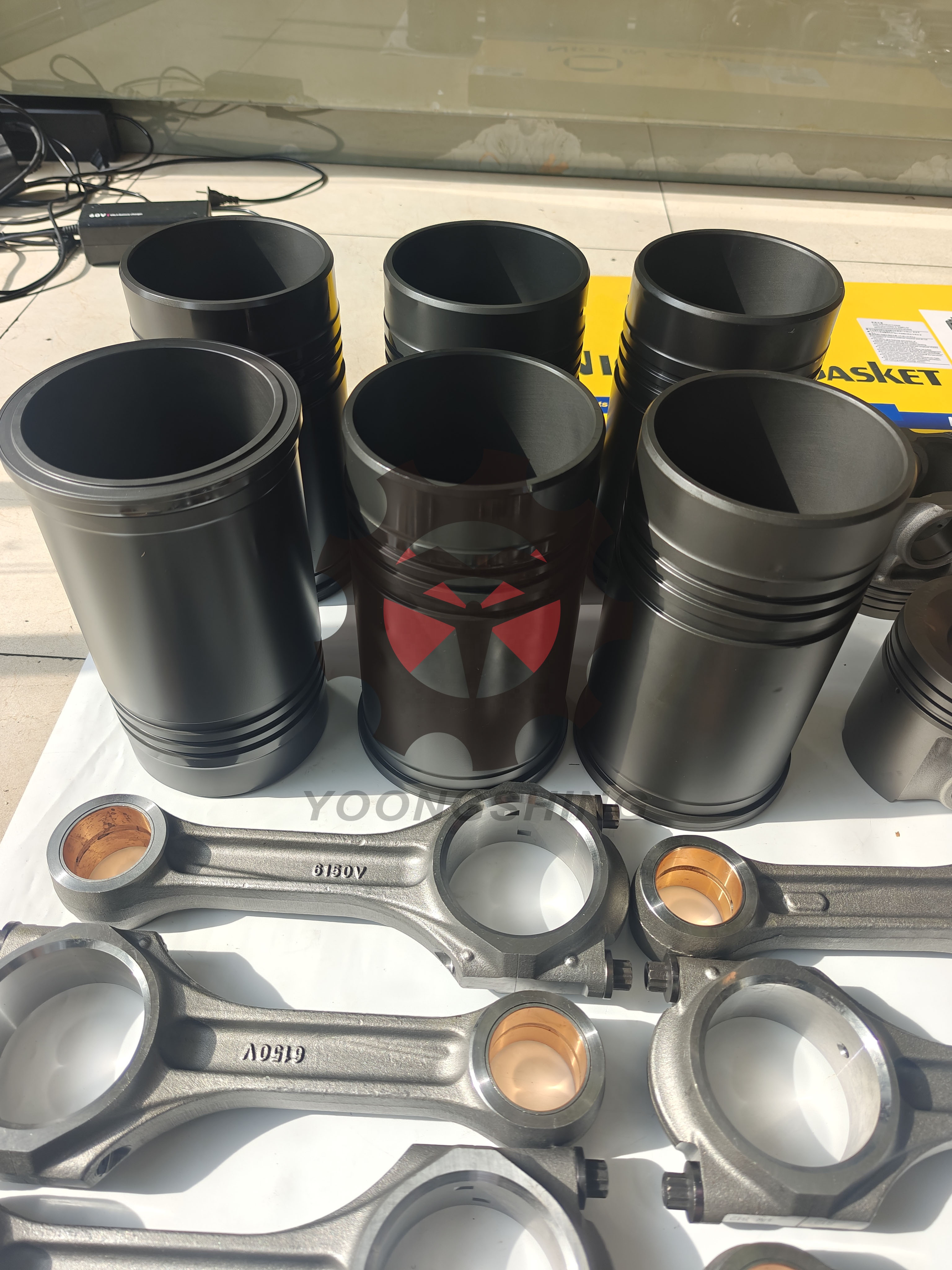 6D125 Engine Rebuild Kit Full Set with High-Strength Alloy Components and Turbocharging System