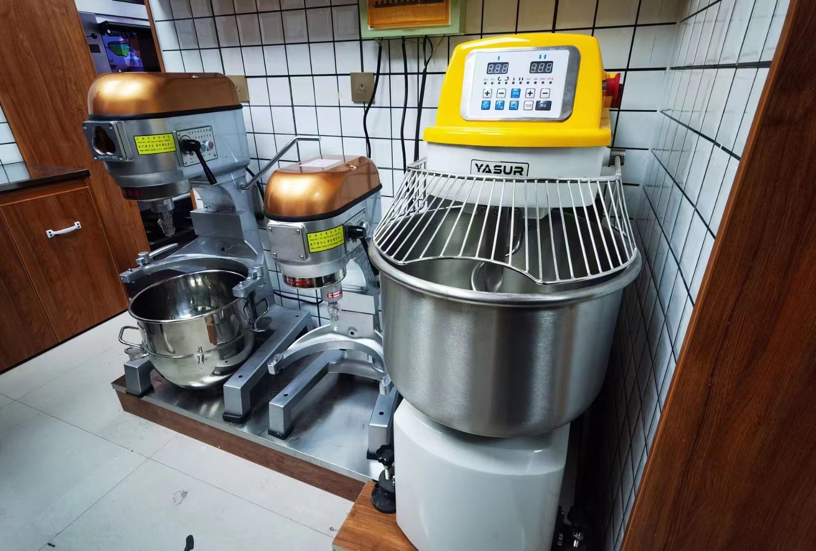 55 управление скорости 2.2kw смесителя теста спирали фунта двойное цифровое для печенья и пиццы хлеба