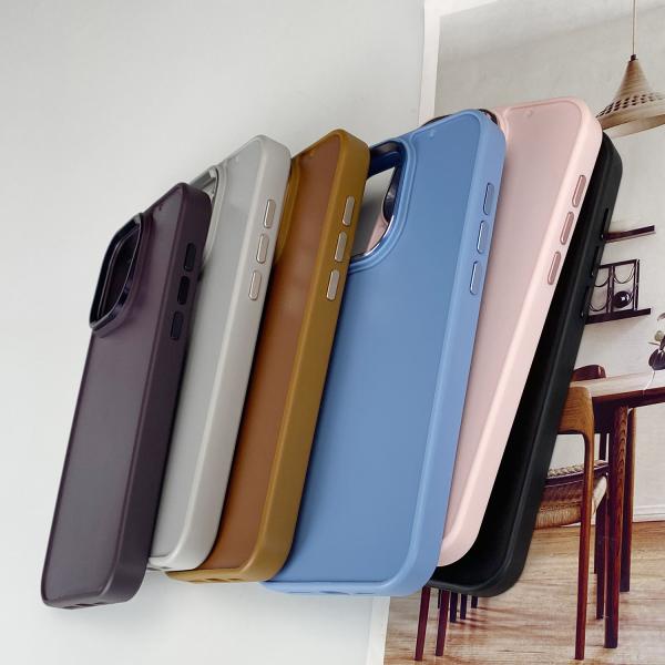 Cuadro de metal ranura Magsafe tapa de teléfono incrustación de cuero terciopelo 1 mm de profundidad