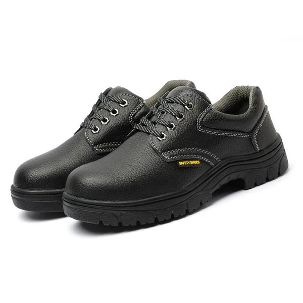 Mental toe Black Unisex Shoes Unisex Synthetic Upper Material Shoes Slip Resistant