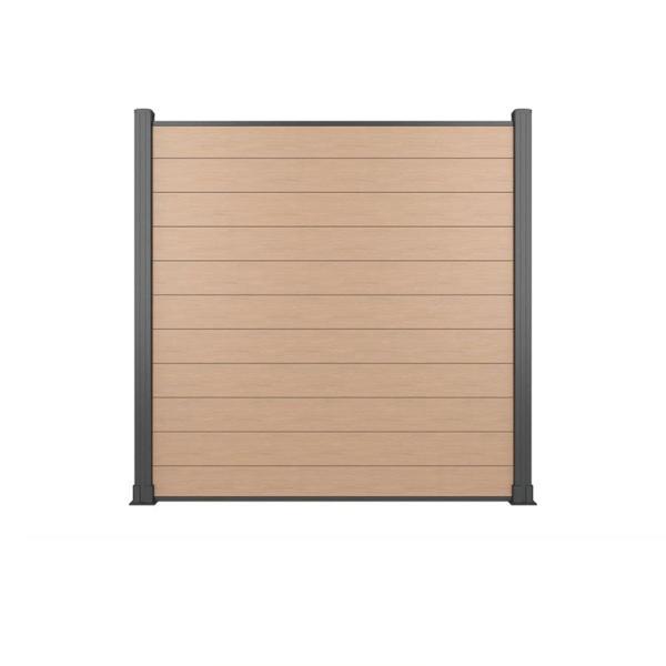 WPC Cladding Panel 24x170mm Wood Plastic Fence for Garden Terrace