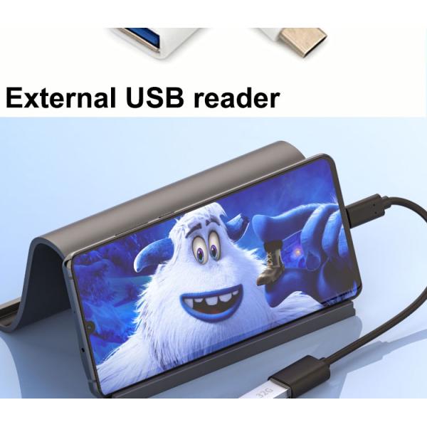 USB Type C Male to USB 2.0 A Female OTG Adapter Cable for Phone Laptop
