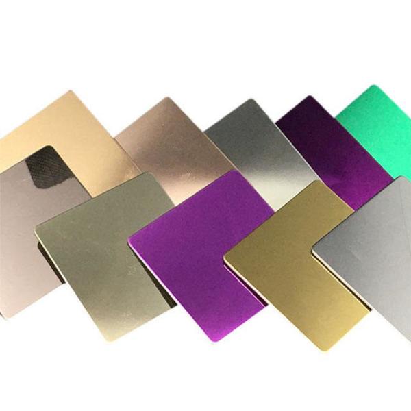 Rose Gold 304 Mirror Stainless Steel Sheet Hairline Colored Black