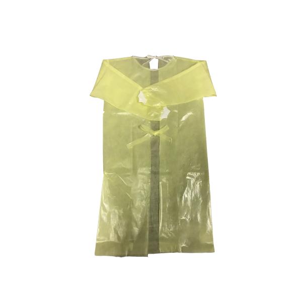 Одежда PE+PP 50GSM желтая Breathable анти- статическая устранимая медицинская с Нервюр-связанными тумаками такие же потоки цвета