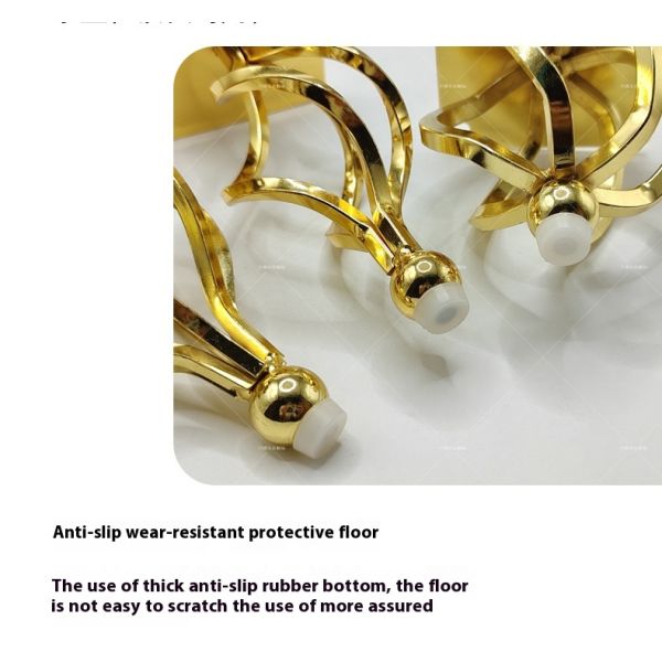 Luxury Hollow Gold Furniture Sofa Legs Manufacturers Direct Sales Conical Metal Cabinet Table and Chair Legs Modern Sofa Legs
