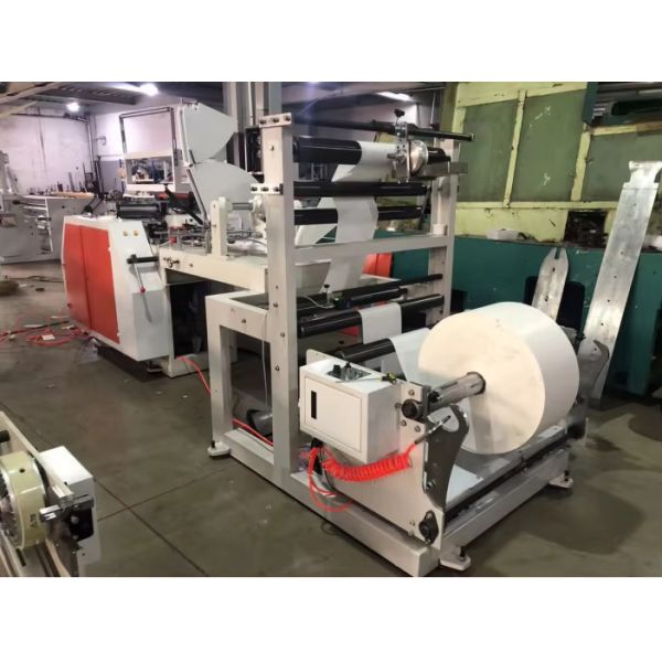 CMYK Flexo Printer Paper Shopping Bag Making Machine 50Hz 60Hz Power Supply Total Power 15 KW Suitable for Large Scale Packaging