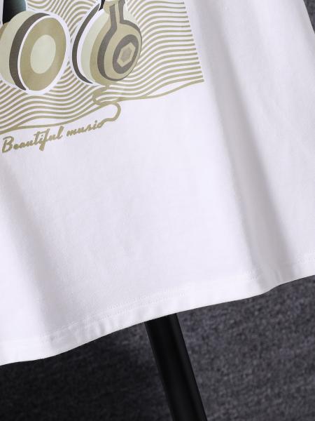 Round Neck Children T Shirts Printed Customized 180gsm