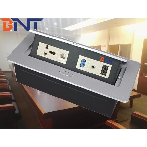 zinc alloy material silver with vga interface desk pop up socket