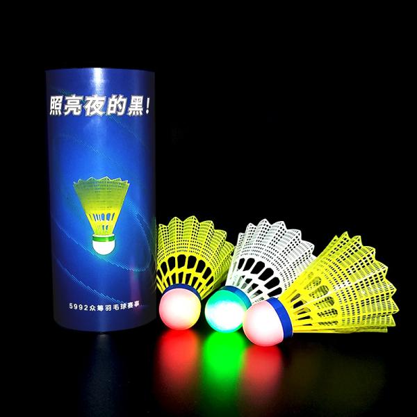Glowing Luminous LED Badminton Shuttlecock Colorful Flashing Lighted LED Badminton