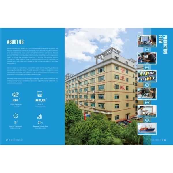 80mm Printer 15in VFD Fanless Touchscreen Pos PCAP Touch Retail Pos System