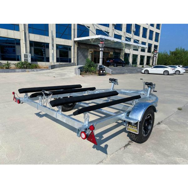 Remorque double bateau avec protection de sécurité en alliage pour deux jet skis 4800×2550mm