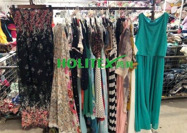 First grade American style , used women's clothing , second hand ladies silk dress