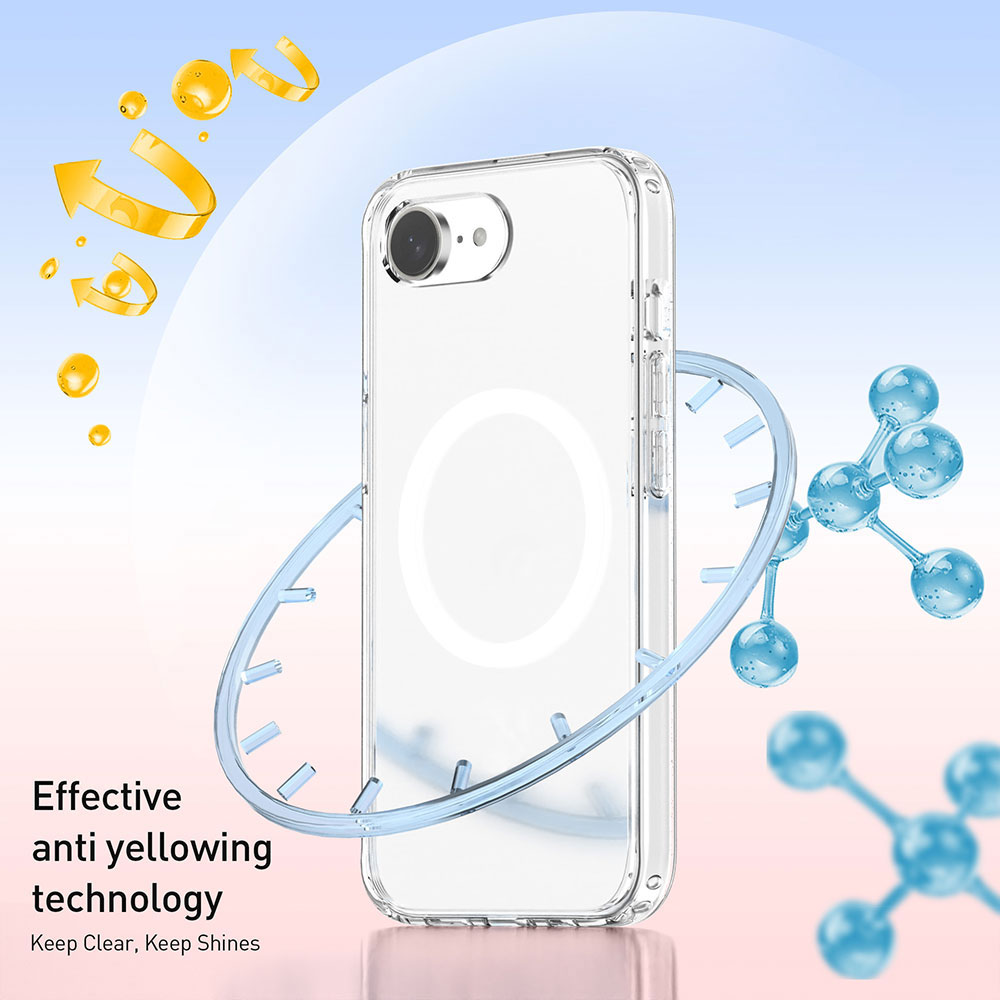 Laudtec Clear Phone Cases for Iphone 17E Air 17 16 Pro Max Tpu Pc Strong Magnetic Transparent Back Cover Custom Logo Oem Sjk1118