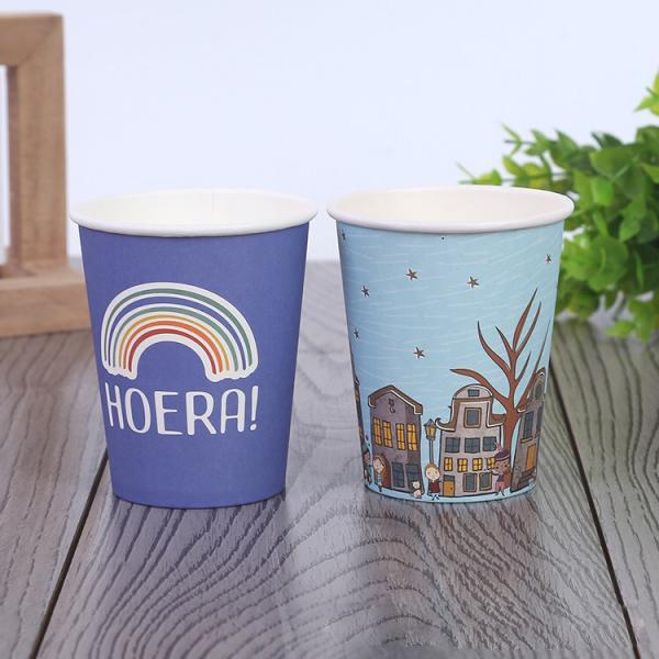 Single Wall Takeaway Paper Cup with Sleeves and Lids 32oz /1000ml Custom Coffee Plastic Free