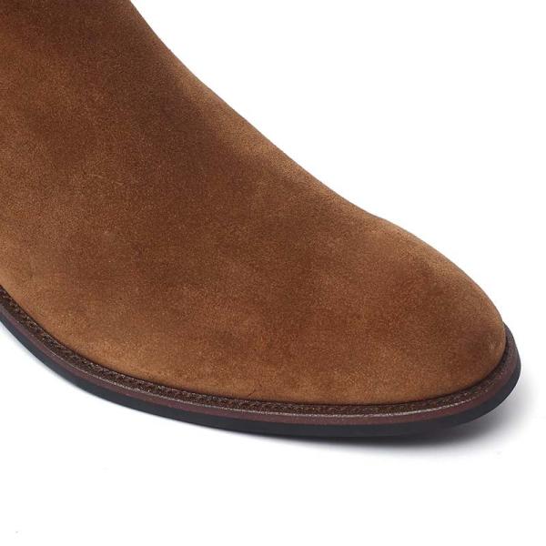 Autumn Tan Anti Odor Mens Genuine Leather Chelsea Boots