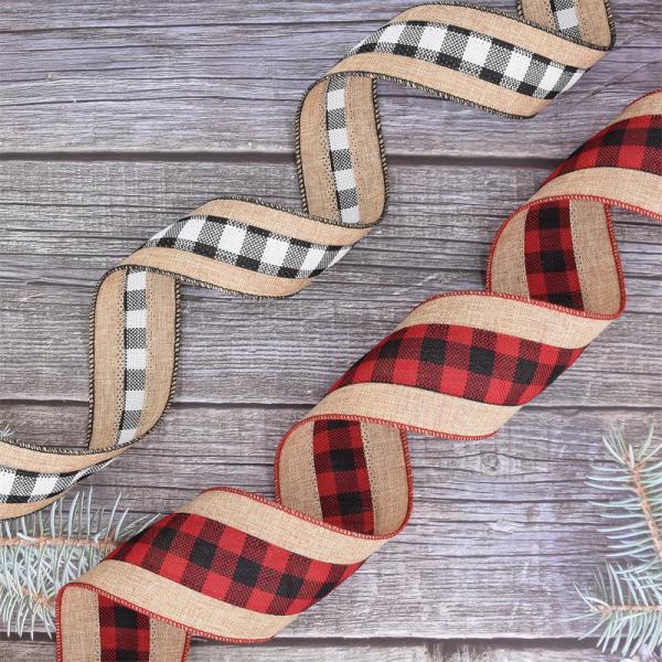 10y Length Lattice Burlap Ribbon Biodegradable Bulk Burlap Ribbon