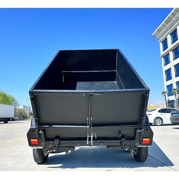 Remorques basculantes hydrauliques à deux essieux 9x6 galvanisées à chaud