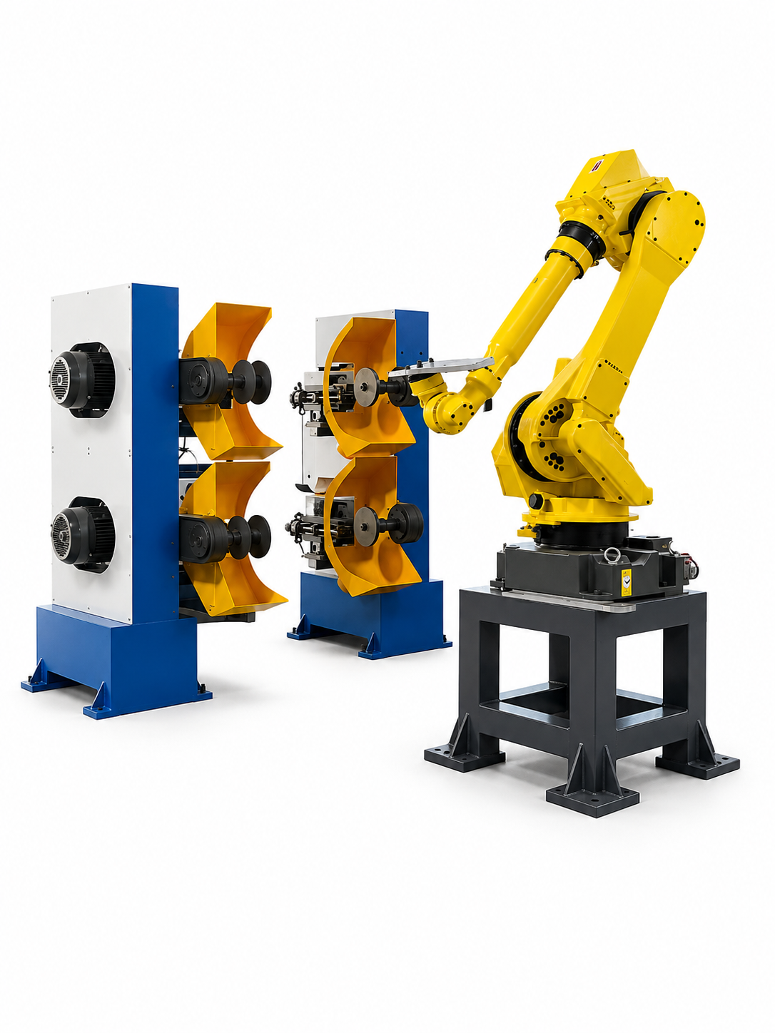 Mirror Finish Robotic Faucet Polishing Machine For Brass