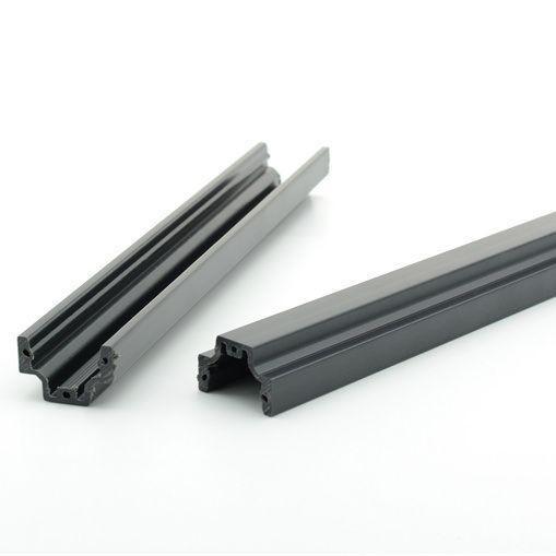 Flexible High Gloss PE Profile Black Furniture U Channel Extruded Plastic Profiles Plastic Customized