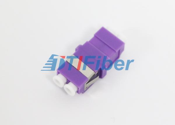 100% Test Fiber Optic Adapter OM4 LC with Purple Housing for 10G