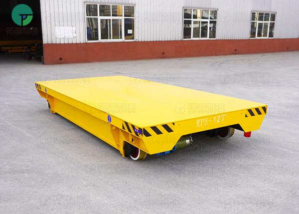 Battery Power Material Transfer Motorized Cart Moving On Rails