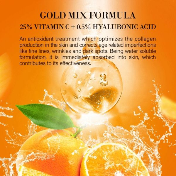 Custom Private Label Organic Skin Care Vitamin C Serum Cell Ampoules Niacinamide Brightening Whitening Liquid for Home Spa