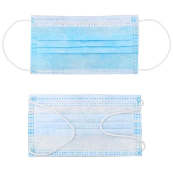 3 Ply Disposable Protective Mask For Cough Germs Illness Eco - Friendly