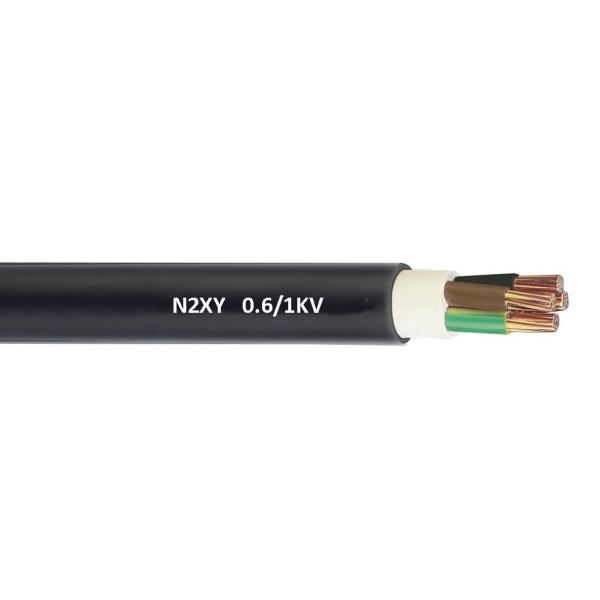 600 1000V Unarmoured Low Voltage Cable N2XY Acc . DIN VDE 0276 Black For Electricity Supply