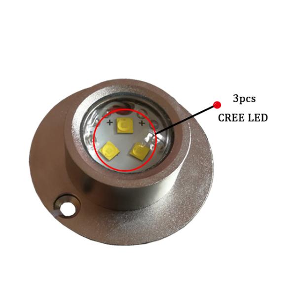 La pesca a prueba de choques del submarino LED del barco IP68 enciende 10 - 30V DC 3PCS 5W
