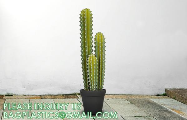 Pear Cactus Artificial Cactus Fake Big Cacti Pick Tall Faux Bunny Ear Plants for Home Garden Office Store Decor
