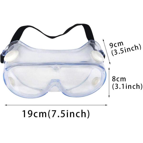 Anti Fog  Medical Safety Goggles , Medical Eye Protection Glasses Full Enclosed