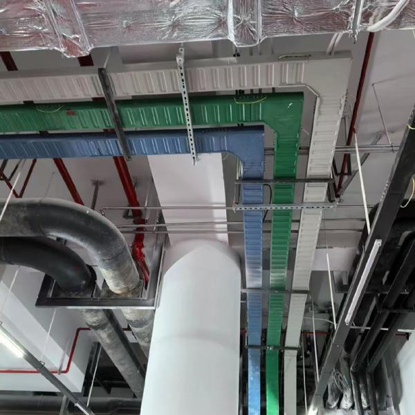 Clasificación A Resistencia al fuego bandeja de cable de acero inoxidable Corrosión resistente Marco de puente 3m 6m longitud