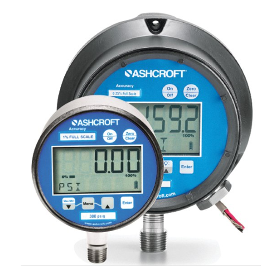 Ashcroft 2074 Digital Pressure Gauge Battery Powered With IP65 Enclosure Rating