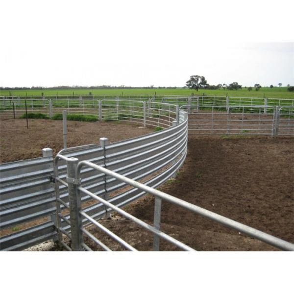 Livestock galvanized cattle panels 2*2.1m portable gate panels silver color