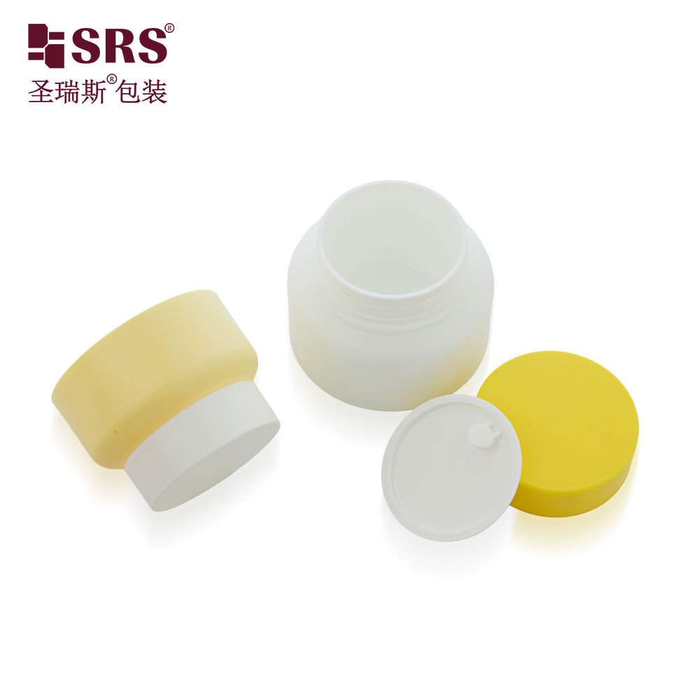 SRST 30g 50g 80g 100g Double Wall Plastic PP Cream Jar Container Cosmetic Packaging Wholesale