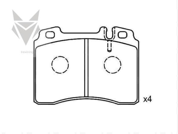 Auto Brake Pads MERCEDES BENZ 190 E-Class Estate Cabriolet C-Class Coupe Saloon 001 420 98 20