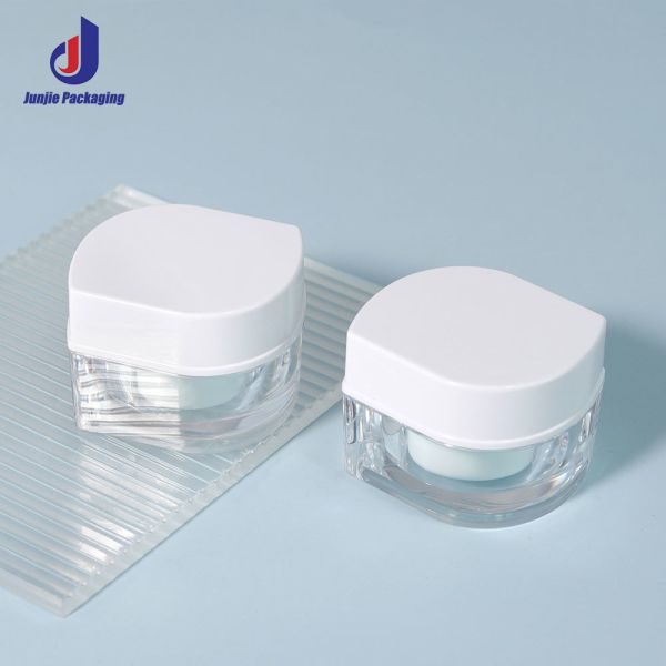 Mini Eye Cream Skincare Packaging Container 10g Plastic Jars With Lid Custom Color Face Care  Cream Jar