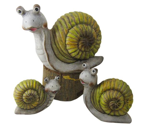 Caroon Snail Garden Ornaments , Animal Garden Ornaments OEM Acceptable