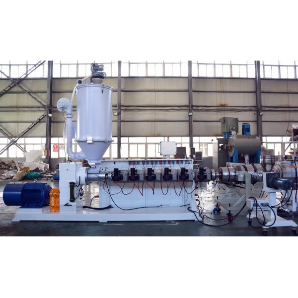 Máquina de tubos ondulados de PVC de parede única com extrusora de parafuso único SJ65/28