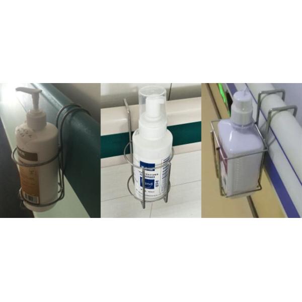 Medical Hand Sanitizer Hook Hanger Metal Wall Hanging Baskets of Stainless Steel