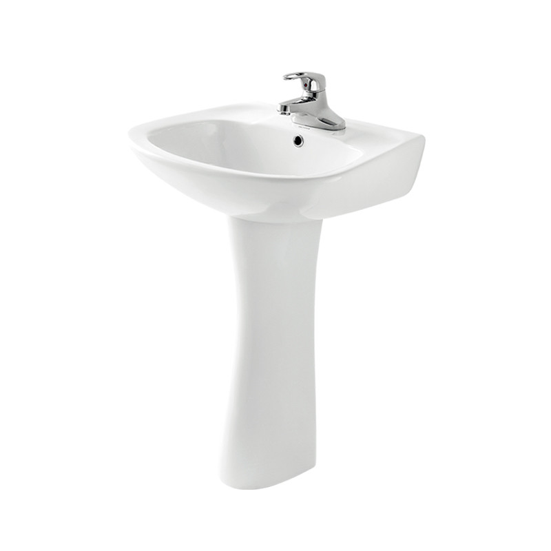 Таз постамента Bathroom керамический Freestanding, круглая небольшая угловая раковина постамента