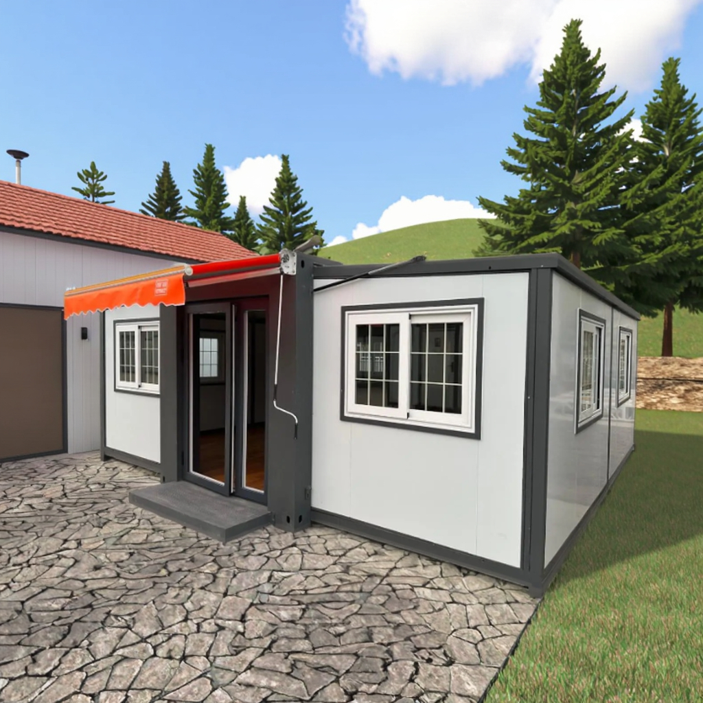 Detachable 20ft Shipping Container Flat Pack Folding Container for Outdoor Warehouse Shop & Toilet UseModular Tiny House