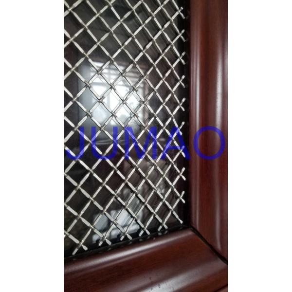 1/2 Inch Opening Decorative Wire Screen , Galvanized Steel Cabinet Mesh Grilles