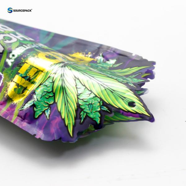 Pantone Custom marijuana packaging bag With Strong Management And Certified Child Resistant Design
