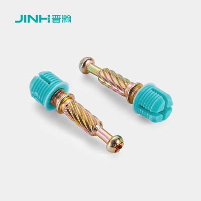 32 mm de aço minifix parafusos de espalhamento com dowel, hardware de móveis para móveis de painel
