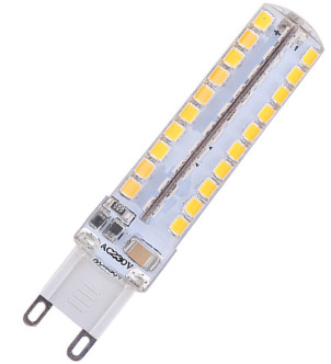 LED 3W G9 110/220v Dimmable Silicone Chandelier Crystal Indoor Lamp construction plastic small night light saving light