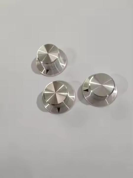 Silver Aluminum Knob 37mm Diameter With Number 0-10 Shaft Hole 6.4MM Knob